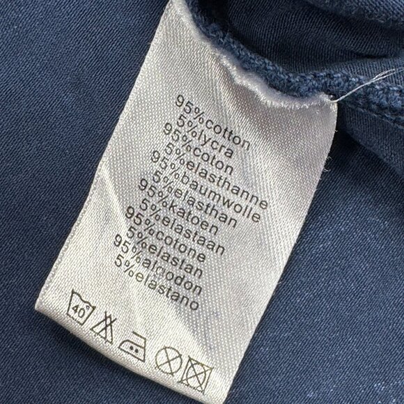 RARE G-Star Raw Womens Rhinestone Western Denim Stone Wash Polo Shirt Y2K Ombre - Picture 8 of 10